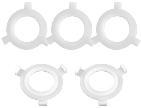 5 PCS E27 to E14 Lamp Shade Adapter Ring, Lampshade Fittings, Shade Ring Kit for Light Fixtures Replacement Accessory