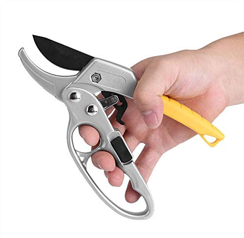 Ratschen Gartenschere - Ratchet Secateurs Sharp Bypass Astschere Gartenschere Trimmer Werkzeuge Ratschenschere for Gardeners and Garden Lovers