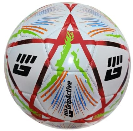 Grip Active size 4 football Football Ball for Kids & Adults Lightweight Soccer Ball for Indoor/Outdoor Game, Perfect for Futsal & Football Gifts for Boys (Multi Color)