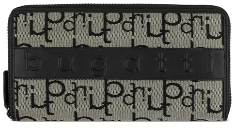 bugatti Elea Ladies Long Zip Wallet Black