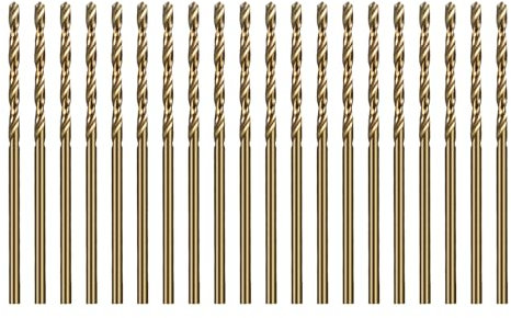 SALI 20 pièces M35 HSS Cobalt foret Set avec foret hélicoïdal 1,5 mm HSS-Co foret en acier foret en fer foret métal Set pour bois, métal, plastique, aluminium, plastique dur, acier inoxydable