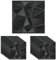 EUNEWR 3D Wall Panels PVC Decorative, 15PCS 30 x 30CM Textured Wall Tiles Diamond Design for Living Room Bedroom Bathroom Interior Home Wall Decor (Black)