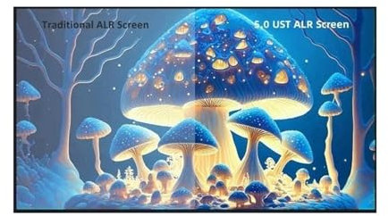 QIUYMGFG videoprojecteur Écran de projecteur UST ALR, Cadre Fixe, rejet de la lumière ambiante, pour projecteur à focale Ultra Courte 4K 8K 3D, 5.0 Écran(120 inch)