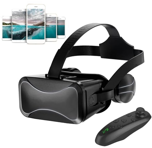Vr Headset con telecomando, visore virtuale per cuffie, occhiali da gioco coinvolgenti, dispositivo di controllo del movimento regolabile, attrezzatura da gioco sensoriale completa per bambini e