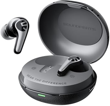 SoundPEATS C30 Auriculares Inalámbricos Bluetooth 6.0, Hi-Res LDAC, Cancelación de Ruido Híbrida ANC -52dB, Driver Dinámico de 12 mm, Reducción de Ruido de Llamadas de 6 Mics, 52H, Carga Rápida, App