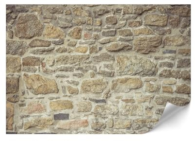 LUMASOUL Papel Pared 400x280 cm - Papel Pintado Pared con motivo Boho - Papel Pared Moderno para Salón y Dormitorio - Fotomurales Fácil de instalar - Muro de Piedra