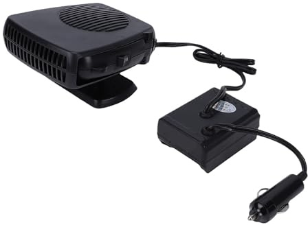 Akozon Riscaldatore Automatico da 200 W, Piccolo Riscaldatore Portatile con Rotazione di 360 Gradi, Temperatura Costante Intelligente, 2 Uscite USB per Ufficio Auto, Campeggio, Uso Interno