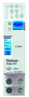 Theben ELPA 87 - Treppenlichtzeitschalter, DIN-Schiene, elektromechanisch, Timer (0870002) - Reimport-Version ohne Deutschen Support