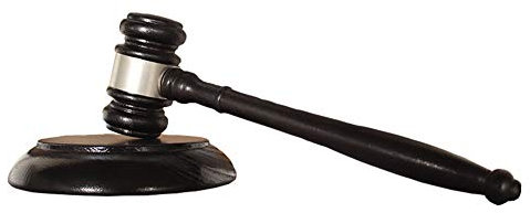 Tiberham - Juego de mazo de madera y bloque de sonido, mazo de madera hecho a mano con bloque redondo para juez, abogado, estudiante, subasta de ventas, color oscuro