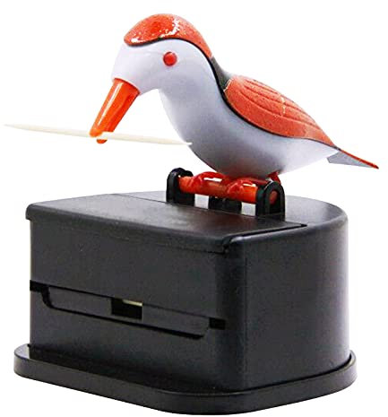 Jucaifu Little Bird Zahnstocherspender Creative Push Type Zahnstocherspender (Orange)