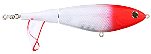 Berkley Choppo Topwater Angelköder, roter Kopf, 28 g, 120 mm Topwater, verbesserte Propeller-Oberfläche für maximale Störung, ausgestattet mit Sharp Fusion 19 Haken