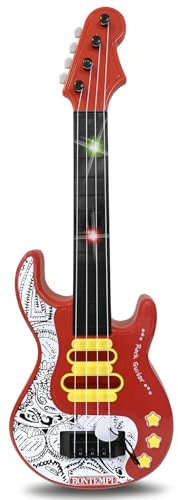 Bontempi | ElectroGroove - Elektronischer Bassrock für kraftvolle Vibrationen und Innovative Rhythmen, Rot mit Mustern