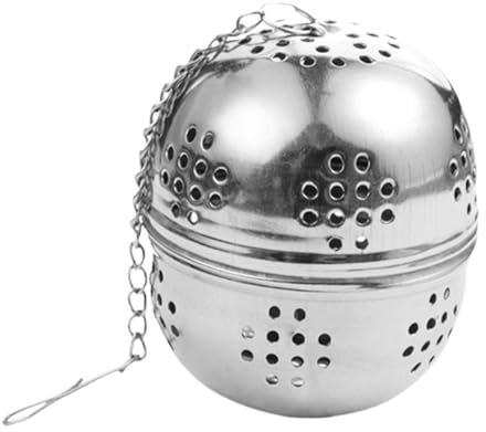 Infusore per tè in acciaio inox con catena in corda per spezie, setacci, foglie, spezie, colino, accessori da cucina