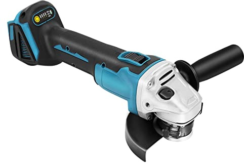 Youyijia Akku Winkelschleifer 800 Watt Scheiben-Ø 125 mm Leerlaufdrehzahl 0-20.000U/min 18V Winkelschleifer mit Drehzahlregelung Trennschleifer Scheibe Vielfältiges Zubehör Keine Batterie (B Set)
