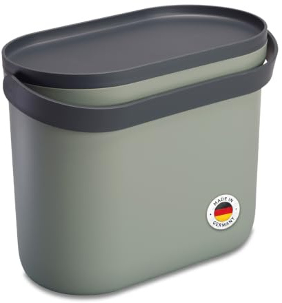 Garantia NOVA Biomülleimer Küche 8L Agave/Graphite Grey Geruchsdichter