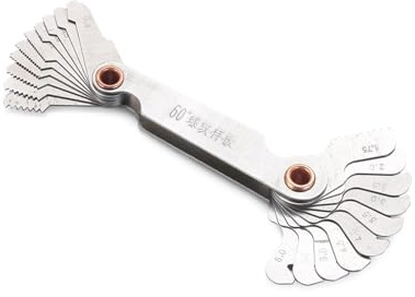 Calibre de paso de rosca, Acero al carbono calibre de paso rosca 55 y 60 grados for roscas métricas en pulgadas(Degree Metric)