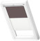 VELUX Original Dachfenster Duo Verdunkelungsrollo für CK04, Taupe, mit weißer Führungsschiene