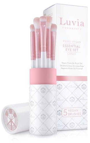 Augenpinsel-Set Luvia, Essential Eye Brush Set, 5 Lidschatten Schminkpinsel-Set, Perfektes Verblenden & Auftragen, Veganes Pinselset