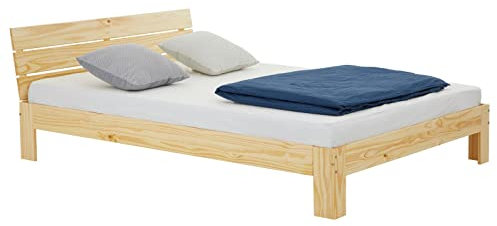 IDIMEX Massivholzbett Thomas, schönes Einzelbett mit Liegefläche 140 x 190 cm, Schlichtes Holzbett aus Kiefer massiv in Natur