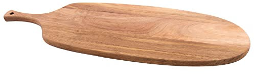 Point-Virgule planche apero longue avec manche en bois d'acacia, accessoires de cuisine, 56x18x1.5cm
