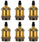 Weinsamkeit Portalampada E27 Vintage, 6 Pezzi Porta Lampadine E27, Portalampada in Alluminio, Base Lampada Edison Retro per Plafoniere & Sospensione