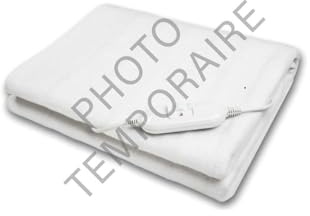 SENSLY - TX9125 Surmatelas Chauffant 150x80 cm, 3 Intensités Réglables (35/45/55°C), Chauffe Rapide, Protection Surchauffe, Arrêt Auto 3h, Contrôleur Détachable, Blanc