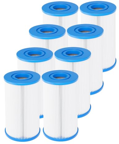 DAYEAR Ice Bath Filter 12.7cm x 6.35cm (8 Pack)