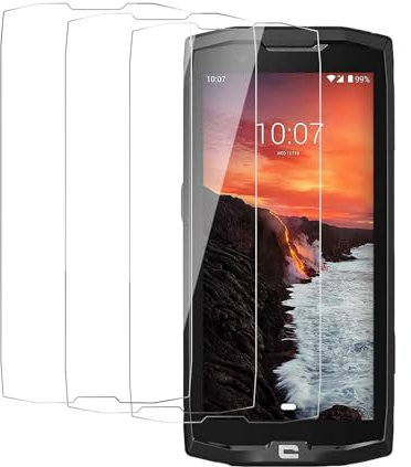 BIESHKJ Lot de 3 Films pour Crosscall Core X4 /Core X5, Dureté 9H Vitre, Installation Facile, Application Sans Bulles, Compatibilité Étuis, Verre Incassable, Surface Oléophobe Anti-Traces