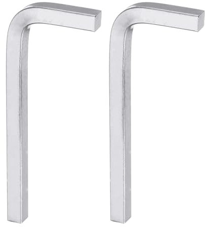 QUARKZMAN 2 Piezas Llave Hexagonal en Forma de L de 7 mm de Acero Al Carbono con Cabeza Cuadrada, 4 Puntos Llaves Métricas Para Pernos Herramienta de Reparación Para Reparaciones