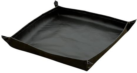 Esterilla de hoyo – 70 x 70 cm – Esterilla para barbacoa de gran uso | Protector de suelo, reutilizable con diseño plegable, esteras resistentes al calor para picnic, barbacoa, patio, hierba, etc