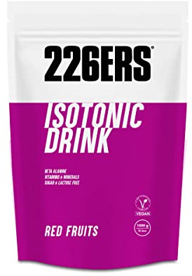 226ERS - Isotonic Drink, Bebida Isotónica para Deportistas, en Polvo, Hidratos de Carbono, Sales Minerales y Vitaminas, Ejercicios Intensos, Hidratación y Recuperación, Sabor Frutos Rojos, 1 kg