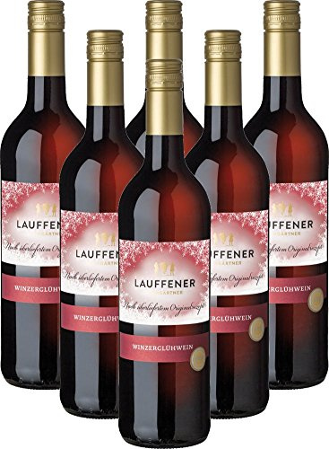 LAUFFENER WEINGÄRTNER - Winzerglühwein | Würziger Rotwein aus Württemberg mit winterlichem Glühweingewürz. Inhalt: 6 x 0.75 l und 9,5% vol.