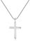 Bo&Pao Kreuzkette Mädchen 925 Sterling Silber, Kette mit kleinen Kreuz, verstellbar