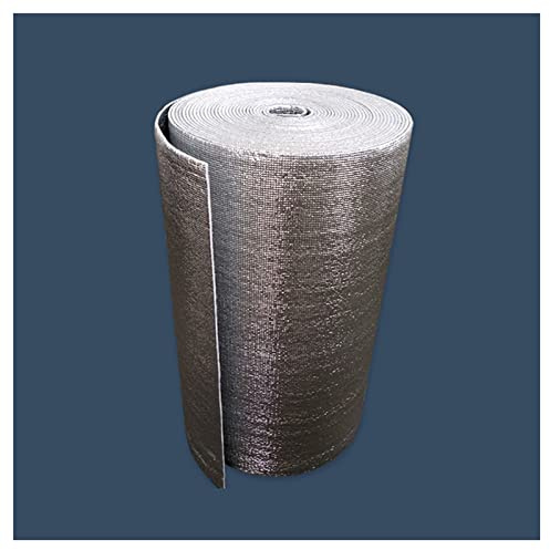 ZXCASDF Self Adhesive Heat Insulation Aluminum foil Bubble Laminated Vapour Barrier Fil,Aluminum Foil Pearl Cotton Insulation Film, for Use in Walls,Roofs,Loft Floor,Motorhome,10mm（thk）,1 * 1M(1m²)