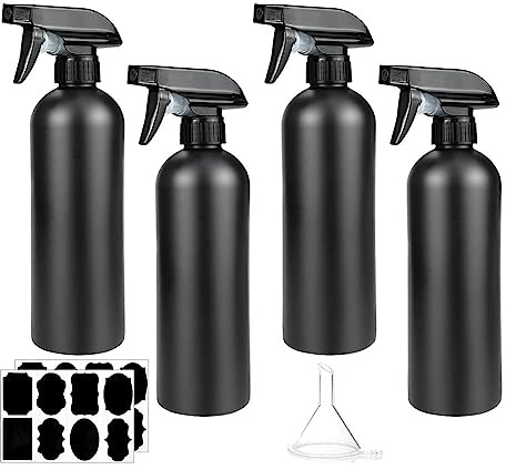 Dedjgoo Pack of 4 Plastic Bottles Hairdressing Bottles Plant Bottle 500 Ml Fit for Hair,Cleaning