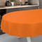Wachstuch-Tischdecke Tischdecke abwaschbar Wachstuch Garten-Tischdecke Outdoor Indoor Oval 180x140cm Schnittkante Orangen
