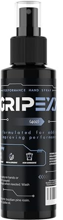 GRIPEXX Sports Hand Grip Spray (4oz)- Boost Performance, Enhance Control and Maximize Grip - for Athletes: Tennis, Football, Pole Dancing, Basketball, Baseball, Golf, etc- Natural Rosin-Based Formula