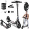 GHBXJX 200mm Big Wheel Scooter Tretroller Erwachsene 150 kg Tragkraft, City Roller für Erwachsene mit Bremsen und Stoßdämpfern Kickboard Klappbar & Höhenverstellbar, Kinder Cityroller 8 Jahre,Schwarz