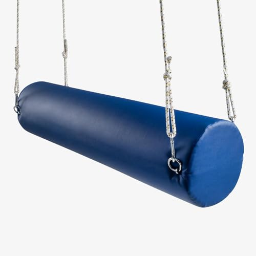 Montibloom Soft Play Hanging Foam Punching Bag Set for Kids, Indoor Sensory Play Equipment, Multiple Shapes, DurableFoam (Cylinder)