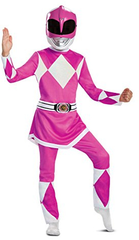 Disguise Power Rangers Pink Ranger Costume, Officially Licensed Power Rangers Costume for Girls, Small (4-6x)