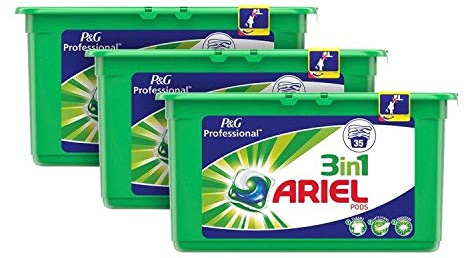 Ariel 3-i-1 Pods tvättvätskekapslar, 105 tvättar