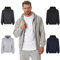 Iron Mountain Felpe con cappuccio e zip in pile morbido da uomo, Grigio Chiaro Marl, L