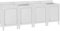 vidaXL Gastro Spülenunterschrank Spülschrank Spülbecken Spültisch Gastrospüle Spüle Arbeitsschrank Küchenschrank 240x60x96cm Edelstahl