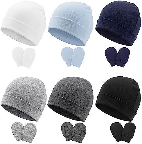 DRESHOW Gorro y Guantes para Bebé Recién Nacido - Beanie Sombrero para Niños