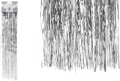 Premium White Angel Hair Tinsel Lametta - 38 cm x 50 cm (1 Pc) - Ideal for Christmas, Party & Home Decor