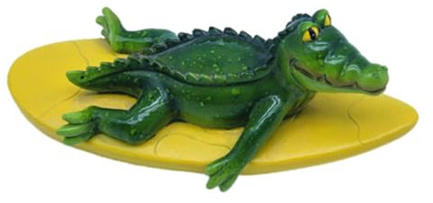 Statue di animali da giardino, statue di animali da stagno - Scultura galleggiante in resina realistica | Simpatica decorazione per esterni, figura multiuso per balconi, casa, giardino