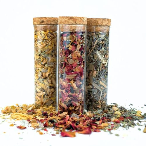 NGL Rauhnacht-Räucherset | Premium Räucherset für Rauhnächte Räuchern & Rituale | Räucherwerk Rauhnächte Dreier-Set im Glas mit Weihrauch & Räucherkräuter