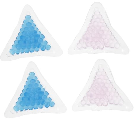 TOVINANNA 4pezzi Impacchi di Ghiaccio Caldo-freddo Riutilizzabili per Lesioni Borse Refrigeranti in Gel Portatili per Occhi di Testa Ustioni Blu