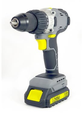 KOMBO PRO - Kit Trapano Avvitatore a Percussione BRUSHLESS 20V – Coppia 50Nm, Mandrino 2-13mm, 2 Velocità, LED, Kit Completo in Valigetta con Batteria 2.0Ah, 9 Inserti e Accessori Professionali