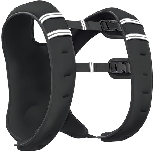 HOMCOM Chaleco Lastrado 5 kg, Chaleco Peso Entrenamiento Transpirable, con 2 Correas Ajustables y Bandas Reflectantes, para Entrenamiento de Fuerza, Jogging, Negro